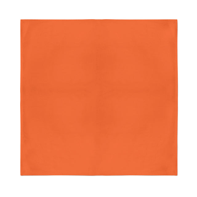 Orange solid polyester bandana