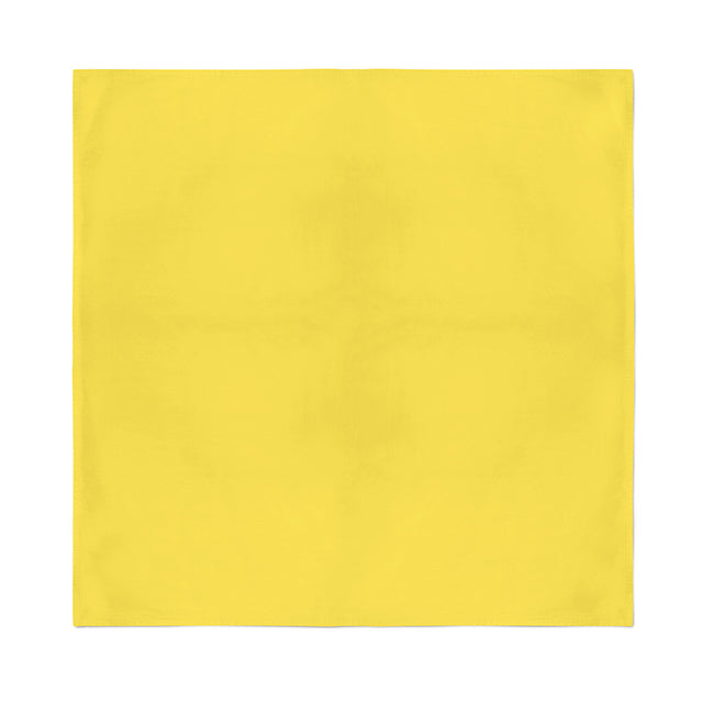 Yellow solid cotton bandana